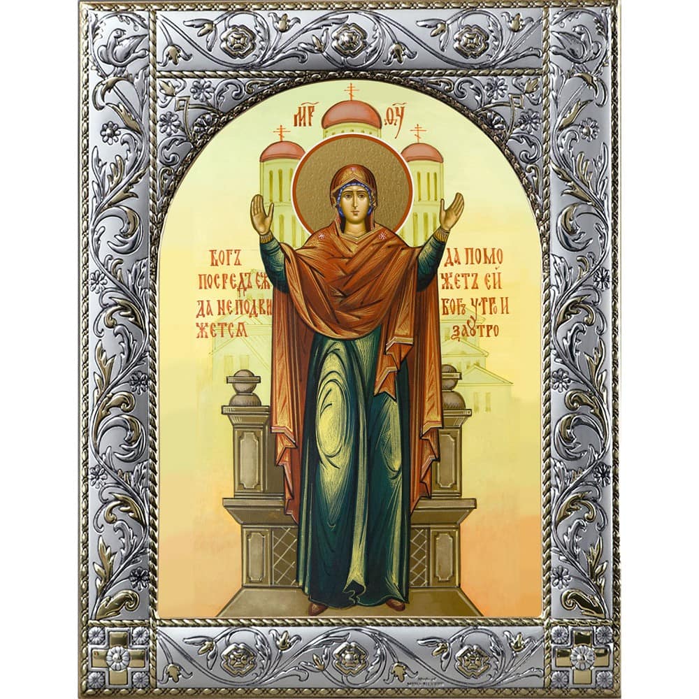 Икона БМ Нерушимая Стена 14*18 см