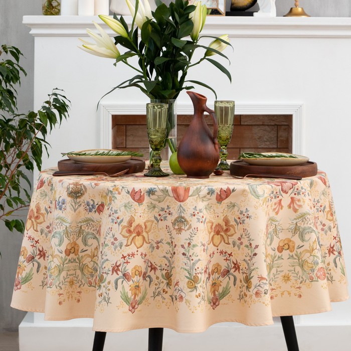 Скатерть Floral pattern d=148 см