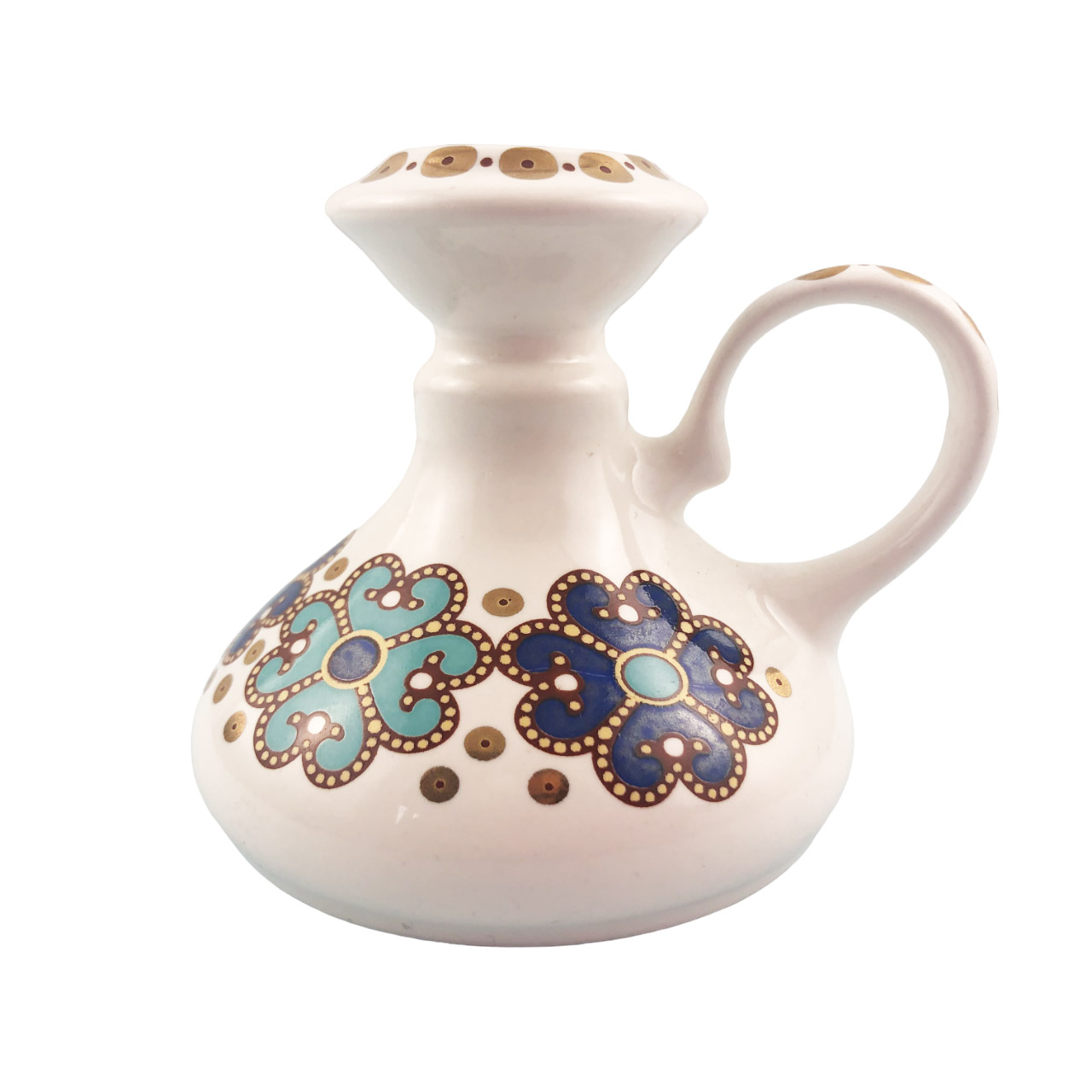 Подсвечник Средний фигурный/ дек.Пайетки/ золот/ КМ213143