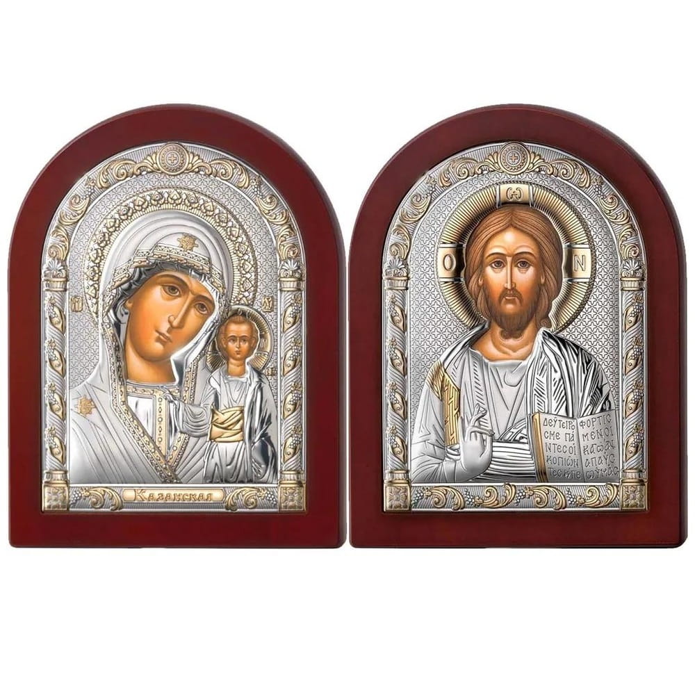 Складень БМ Казанска-Вседержитель 15*20 см