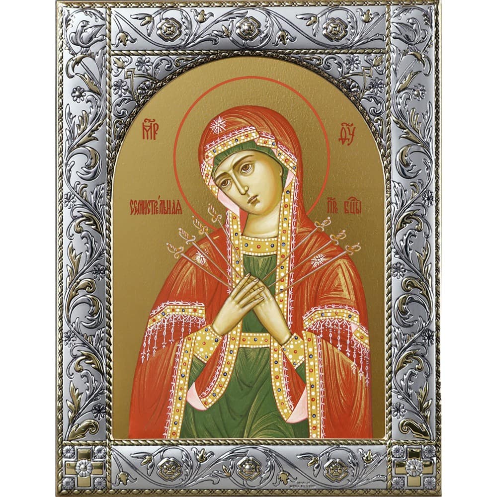 Икона БМ Семистрельная 14*18 см