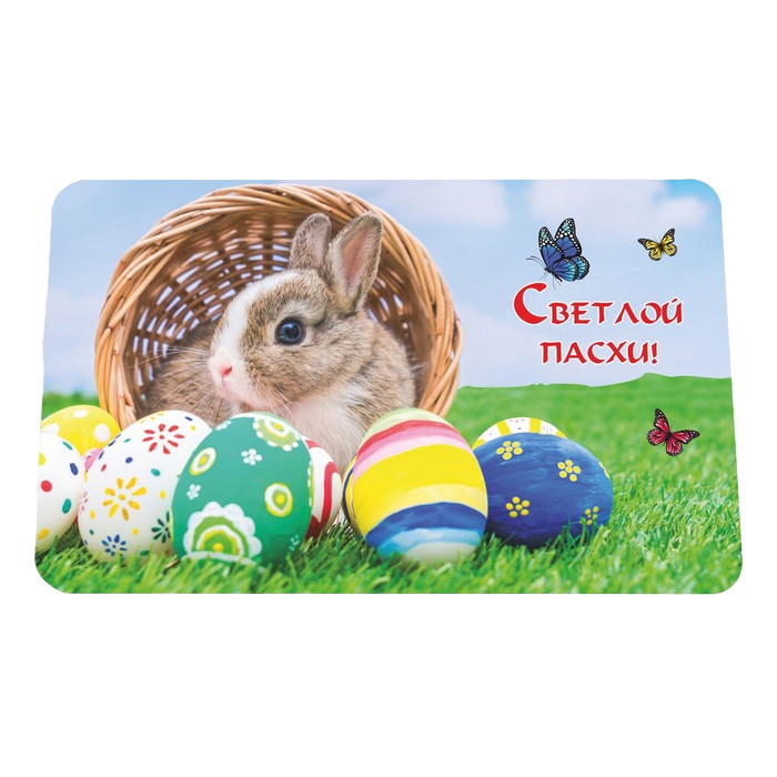 Салфетка на стол Светлой Пасхи кролик 40*25 см