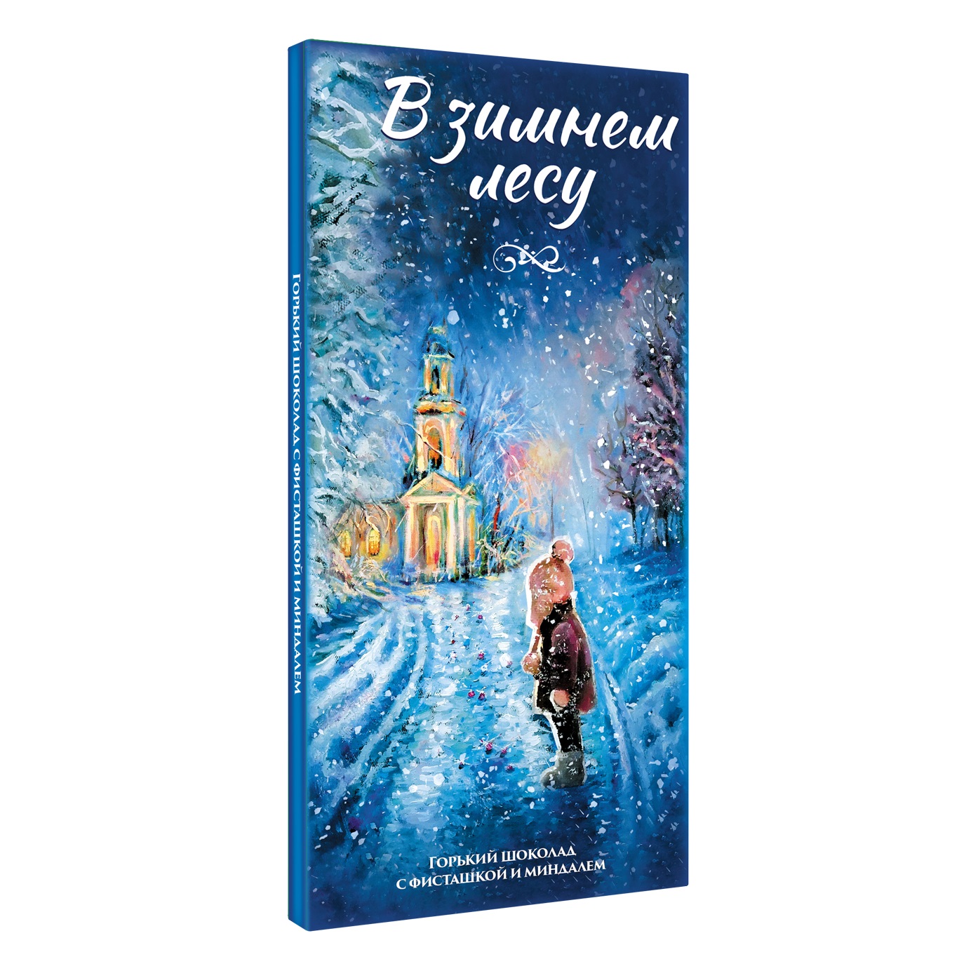 Т3287 Шоколад В зимнем лесу/ фисташка-миндаль/ 100гр