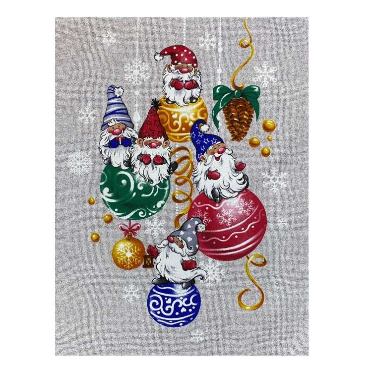 Полотенце кухонное Гномики арт-елочные игрушки, 50*60 см