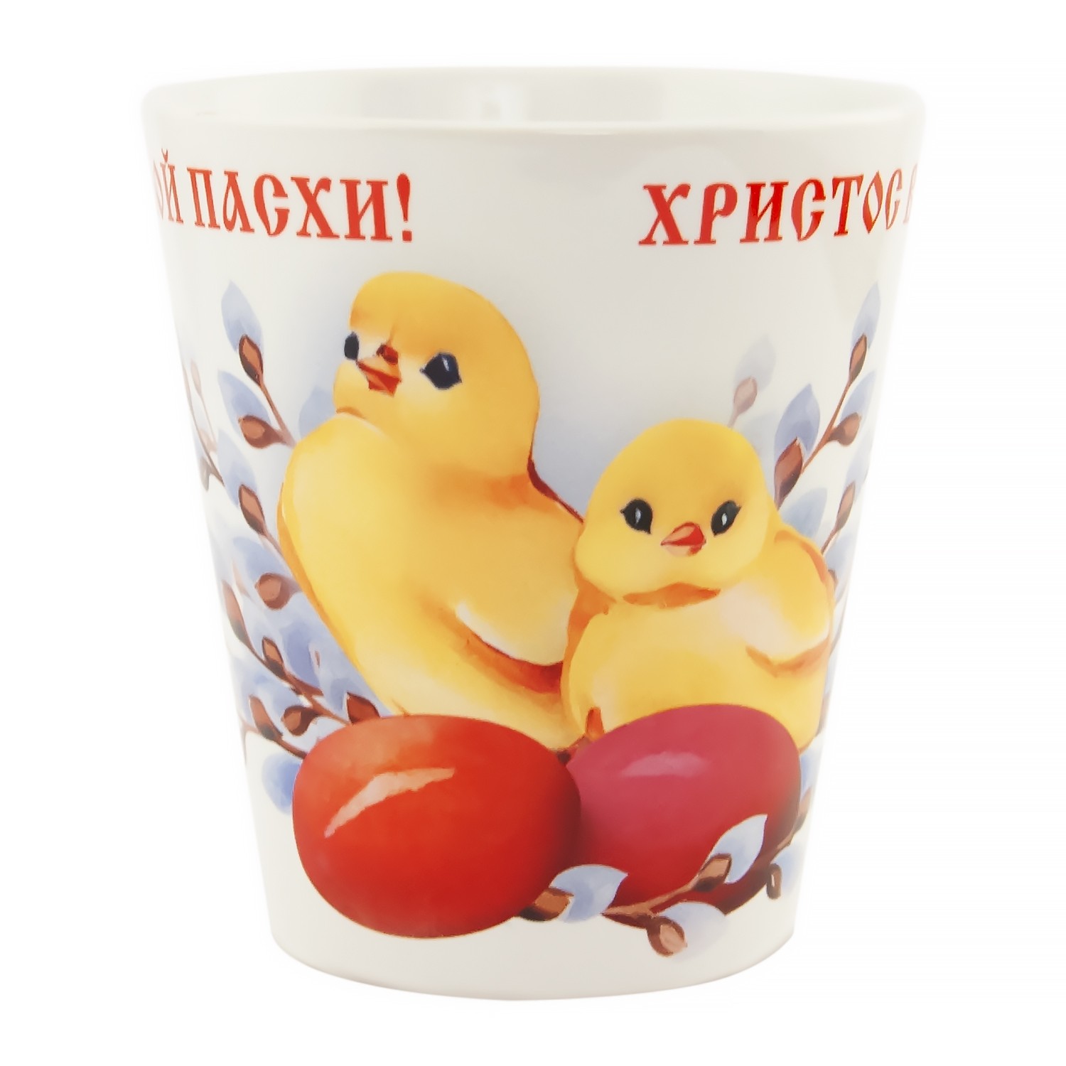 Кружка Латте ХВ Цыплята, яички, верба 300 мл