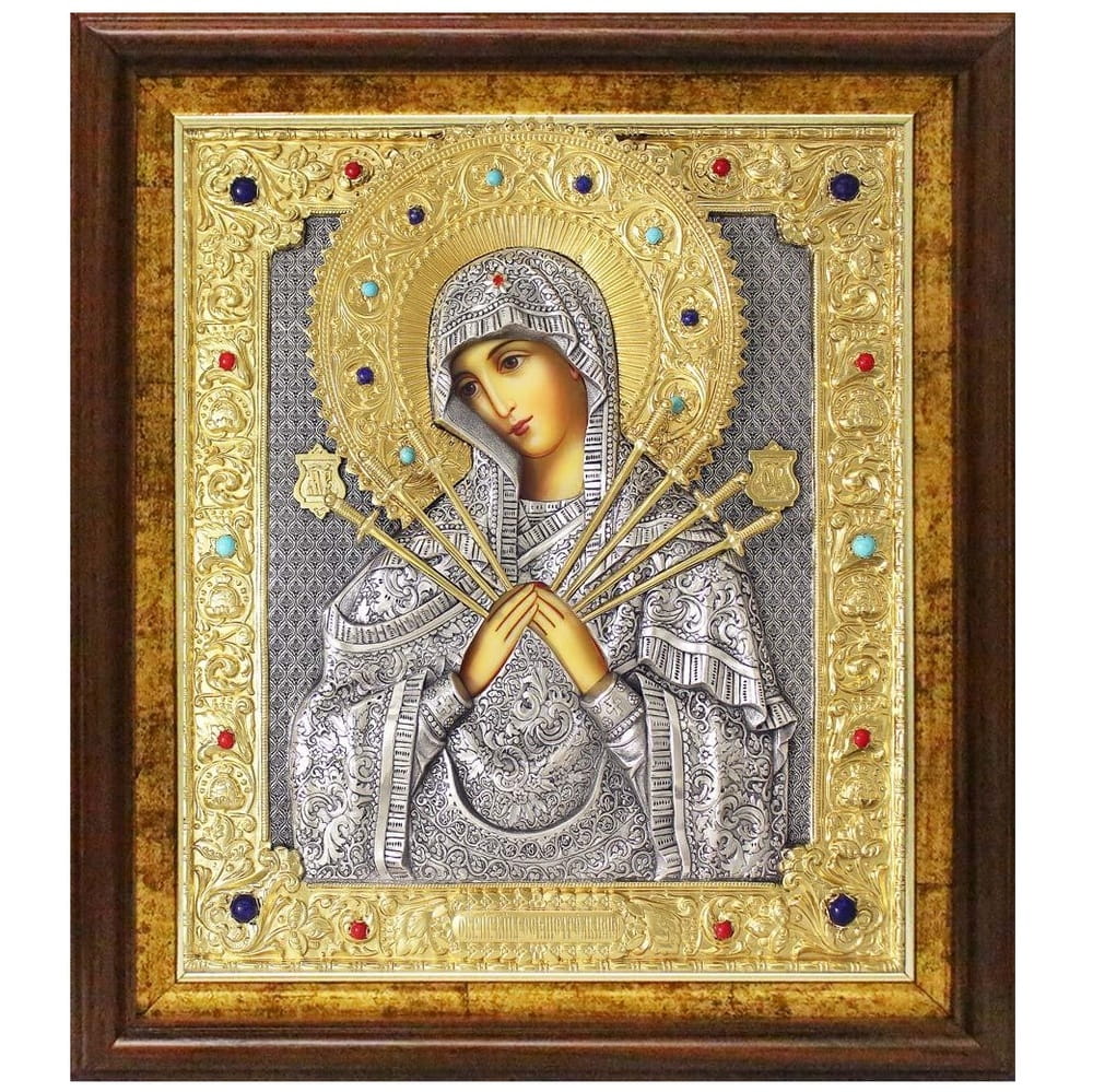 Икона БМ Семистрельная 33*37