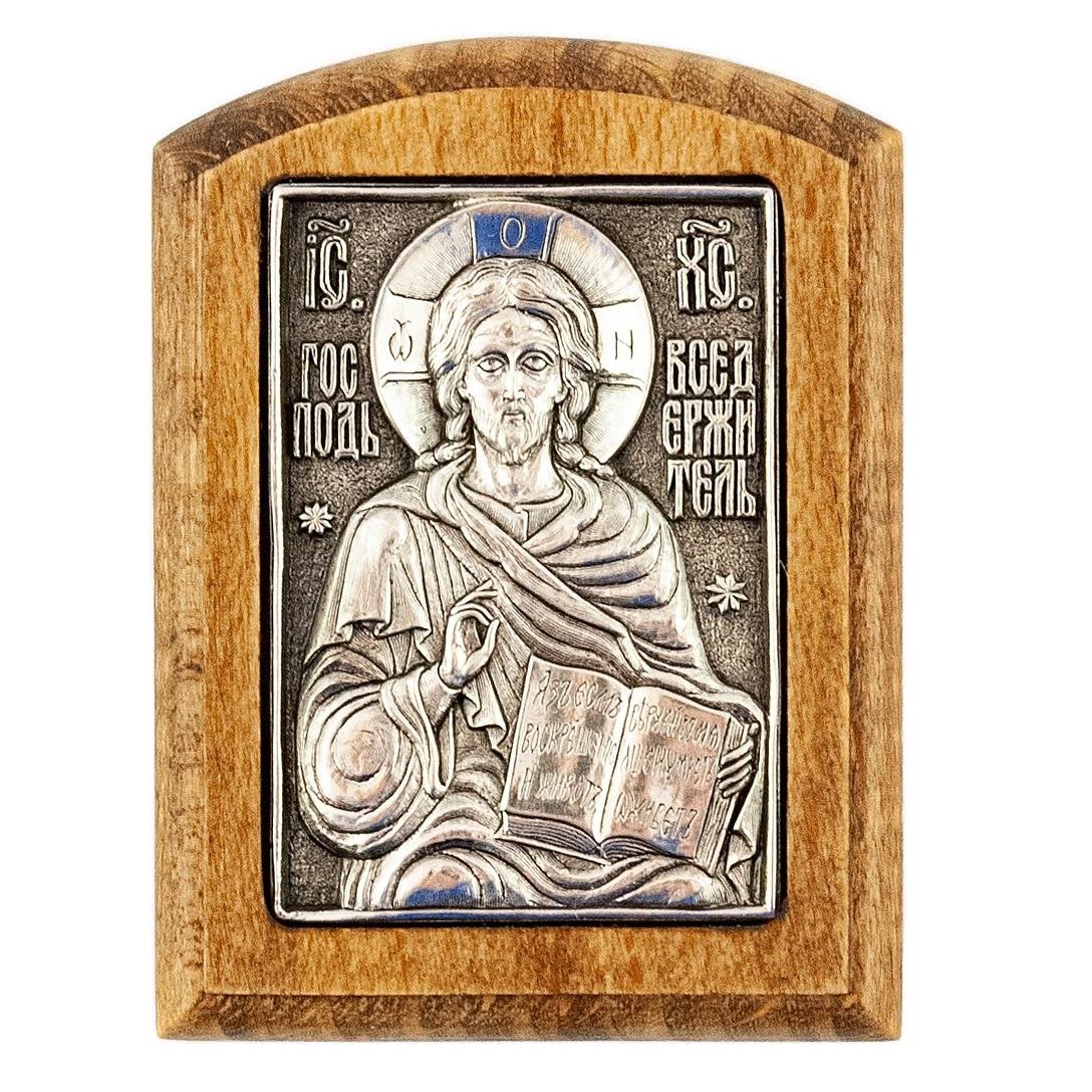 Икона автомобильная Господь Вседержитель 6*4,5 см